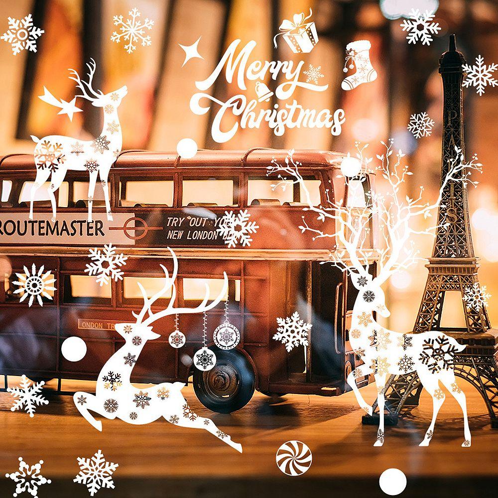 FOREVER Đề Can Dán Cửa Sổ Trang Trí Năm Mới