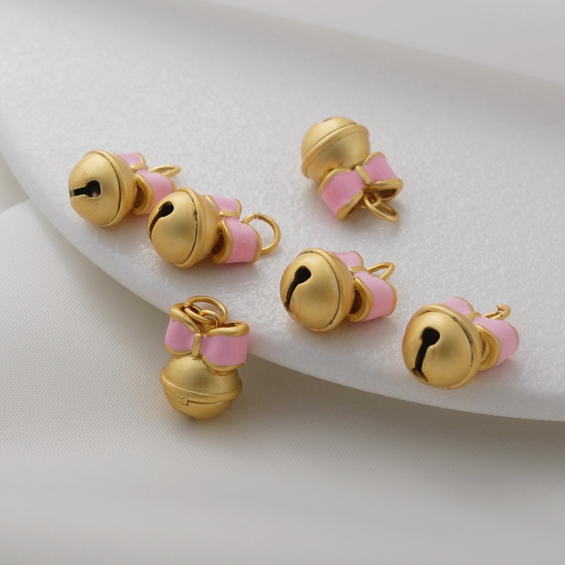 Nơ Màu Vàng Đồng 10mm Dùng Làm Trang Sức/Vòng Tay/Vòng Cổ diy