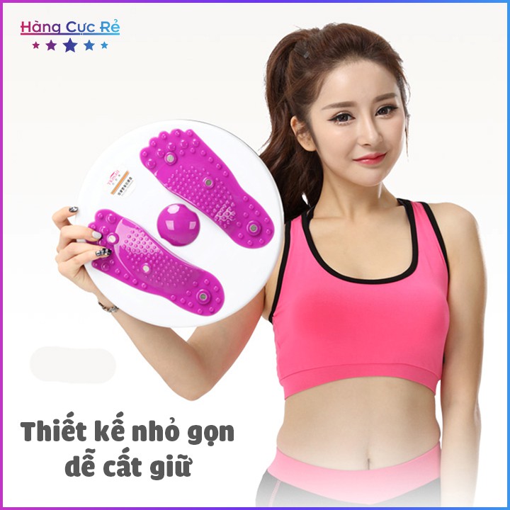 [Combo Tập Bụng] 1 Bàn xoay eo giảm mỡ bụng + 1 Đai nịt bụng sinh nhiệt giảm cân siêu tốc - Shop Hàng Cực Rẻ