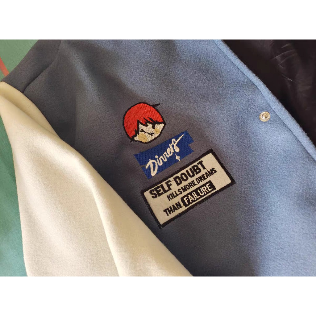 Áo Khoác Bóng Chày Thiết Kế Thêu Chữ Hợp Thời Trang Cho Nam