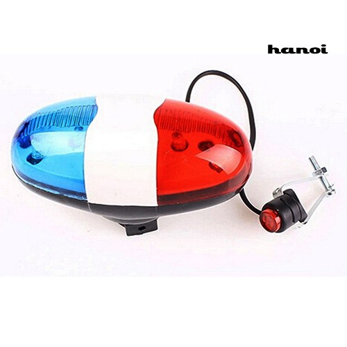 Chuông xe đạp cảnh sát có 6 bóng đèn led 4 âm thanh chất lượng cao