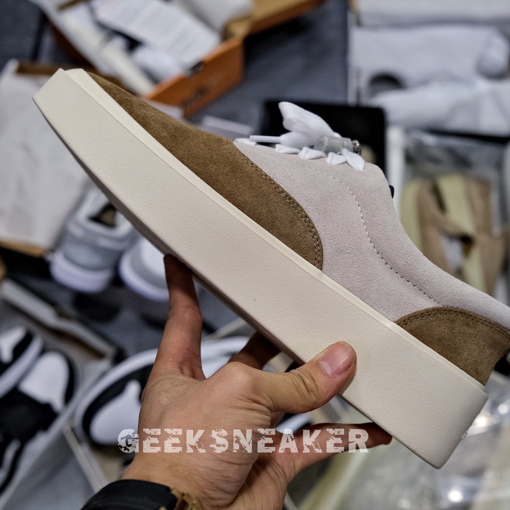 [Có sẵn] [GeekSneaker] Giày Fear Of God - FOG 101 Low Top Sneaker Cappuccino Bone Suede