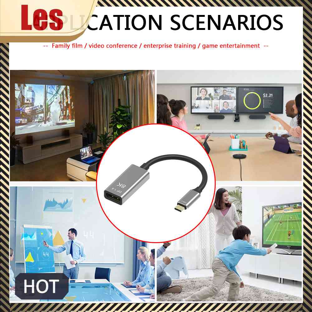 Cáp ChuyểN ĐổI USB Type C Sang 1.4 8K HD Video DP