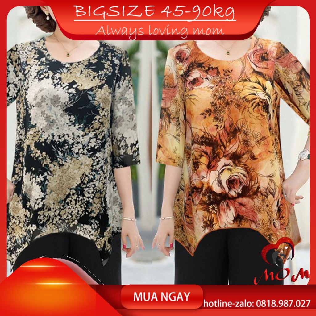 ÁO DÁNG SUÔNG TRUNG NIÊN ÁO QUÝ BÀ U50 U60 bigsize rẻ đẹp dự tiệc thời trang cao cấp