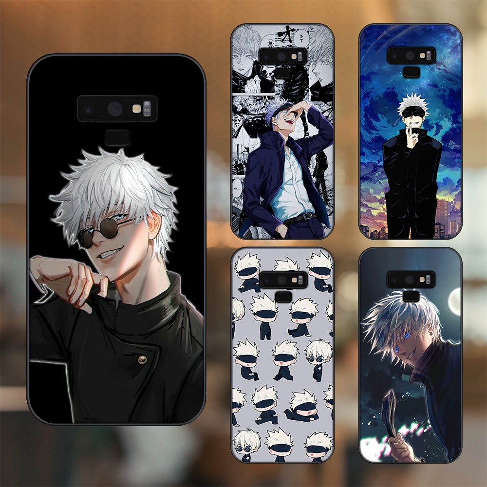 Ốp lưng Samsung Note 9 viền đen in hình Satoru Jujutsu Kaisen