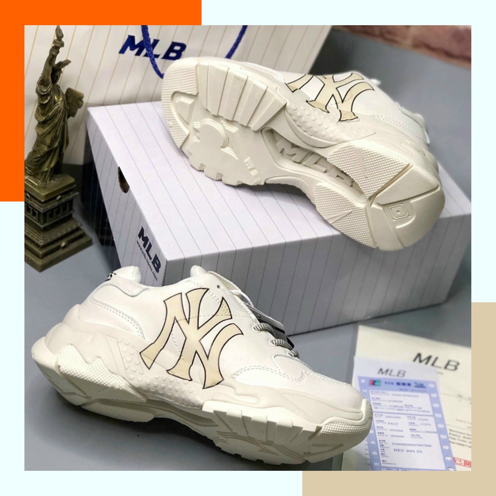 Giày MLB NY Vàng Cao Cấp Tăng Chiều Cao 6cm Nam Nữ Hàng Cao Cấp Full Box + Bill | BigBuy360 - bigbuy360.vn