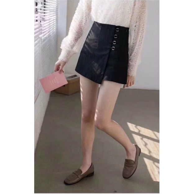 Quần short nữ Morva giả váy cạp cao, Quần giả váy vòng sườn thời trang | BigBuy360 - bigbuy360.vn