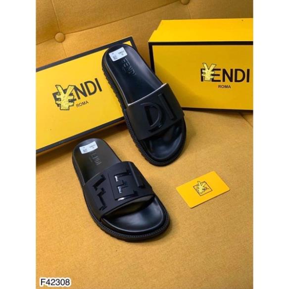 Dép quai ngang FENDI đúc cao su chắc chắn - Dép quai ngang na FENDI - Hàng cao cấp FULLBOX 4MEN SHOP