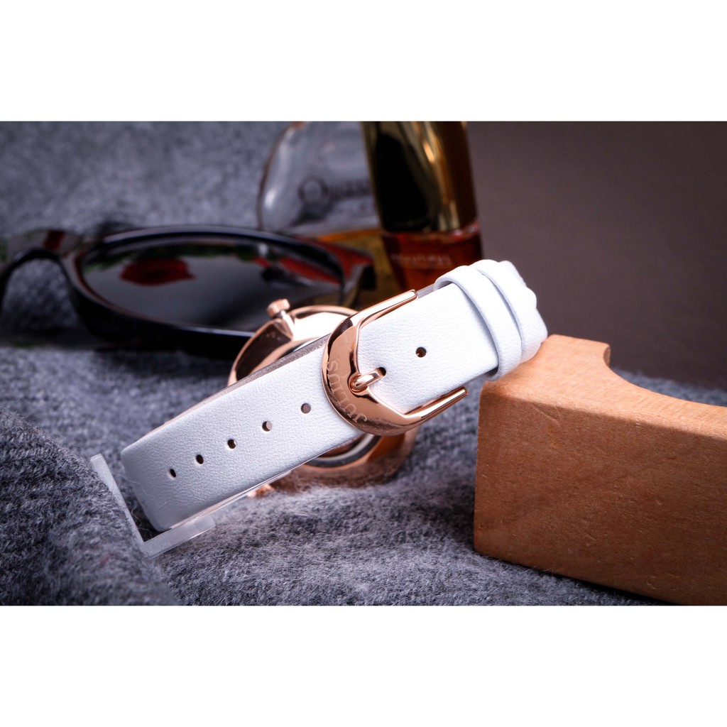 Đồng hồ nữ Julius Star Hàn Quốc JS-017B dây da