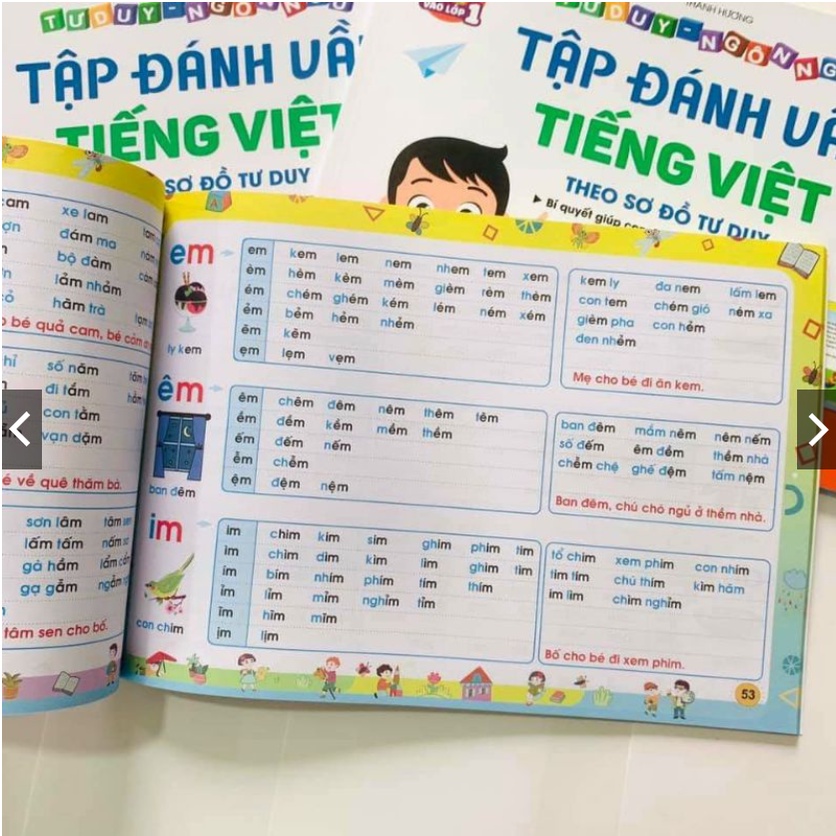 Vở Tập đánh vần chữ cái Tiếng Việt cho bé