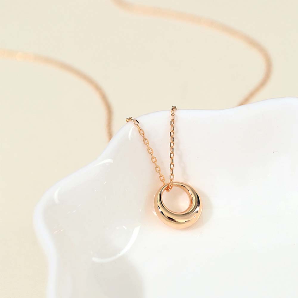 Vòng cổ mặt hình tròn đơn giản cá tính cho nữ