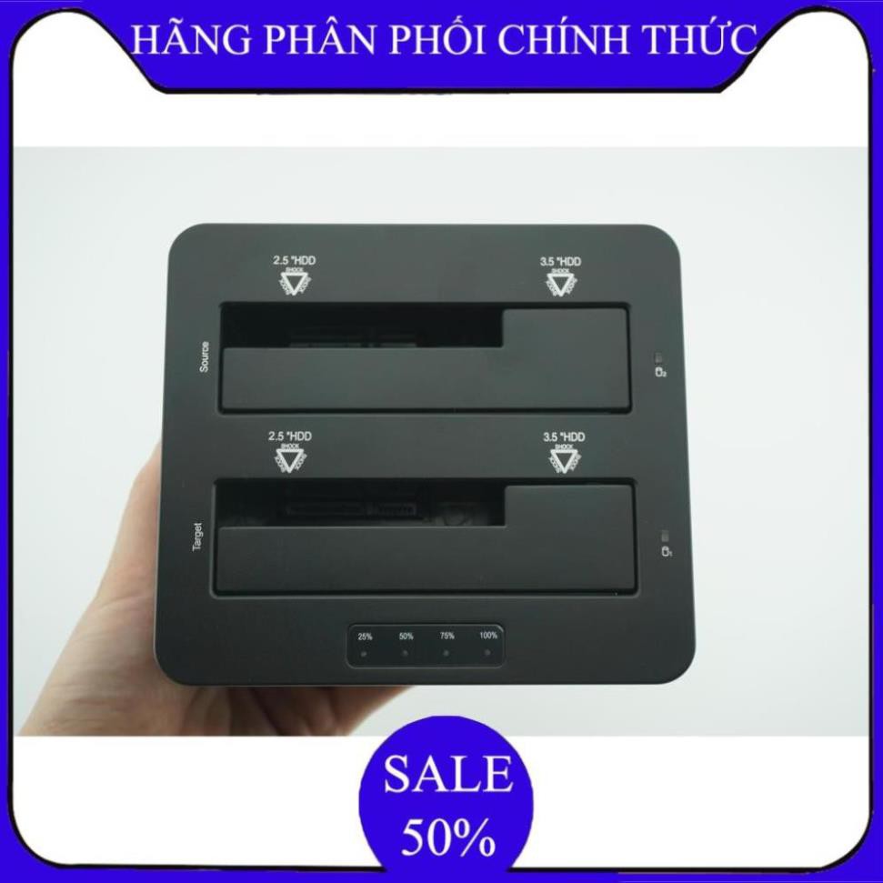 ✔️ Dock ổ cứng, Đầu chép ổ cứng đôi Orico 6629US3-C- Lỗi 1 đổi 1  - Bảo hành úy tín 1 đổi 1 ✔️