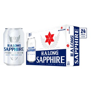 Thùng Bia Hạ Long Sapphire 24 Lon 330ml