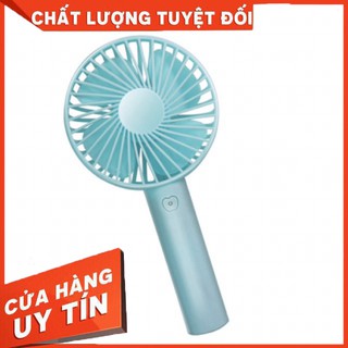 Quạt mini tích điện cầm tay có đế 3 tốc độ