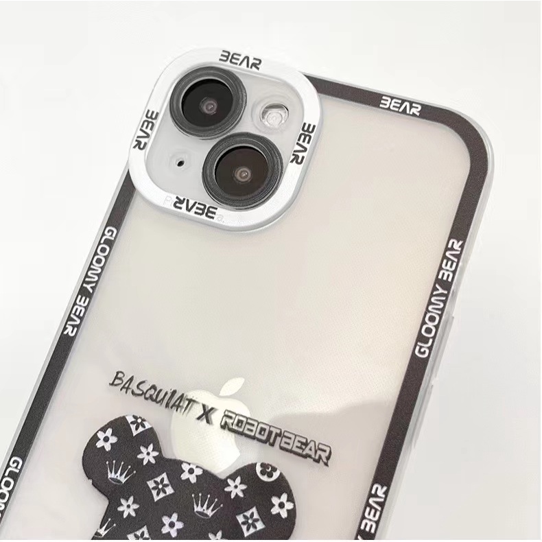 Ốp điện thoại hình gấu LV X cho iphone 13ProMax i13 13pro 11 Pro Max i11 iX Xlus 8plus 7 PLUS XR Xs MAX 12Pro 12ProMax