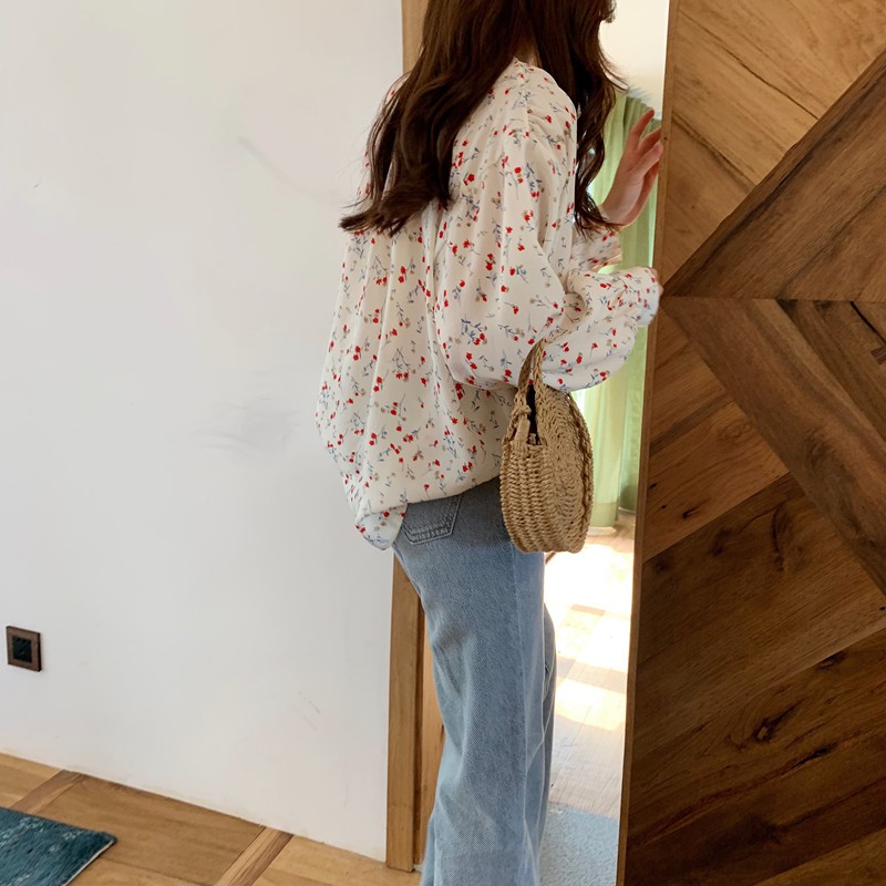[ORDER] Áo blouse hoa nhí style vintage Hàn Quốc