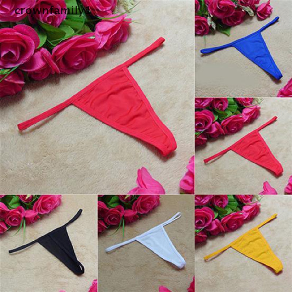 [crownfamily1] Quần Lót Lọt Khe Dây Chữ V Phối Ren Gợi Cảm Dành Cho Nữ Hot