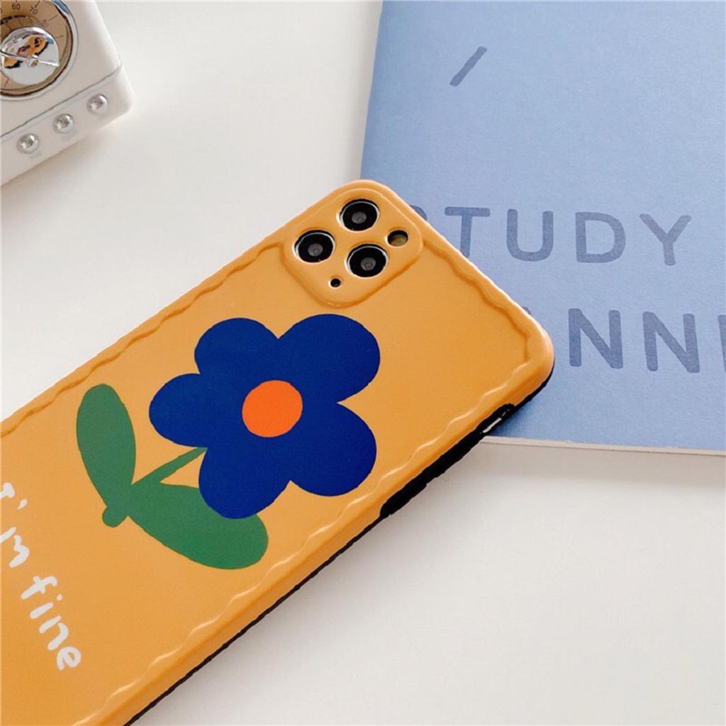 Ốp Lưng Iphone Cao Cấp Full Viền Hoa I'm Fine Dành Cho Tất Cả Dòng Iphone từ 6 đến 11promax | BigBuy360 - bigbuy360.vn