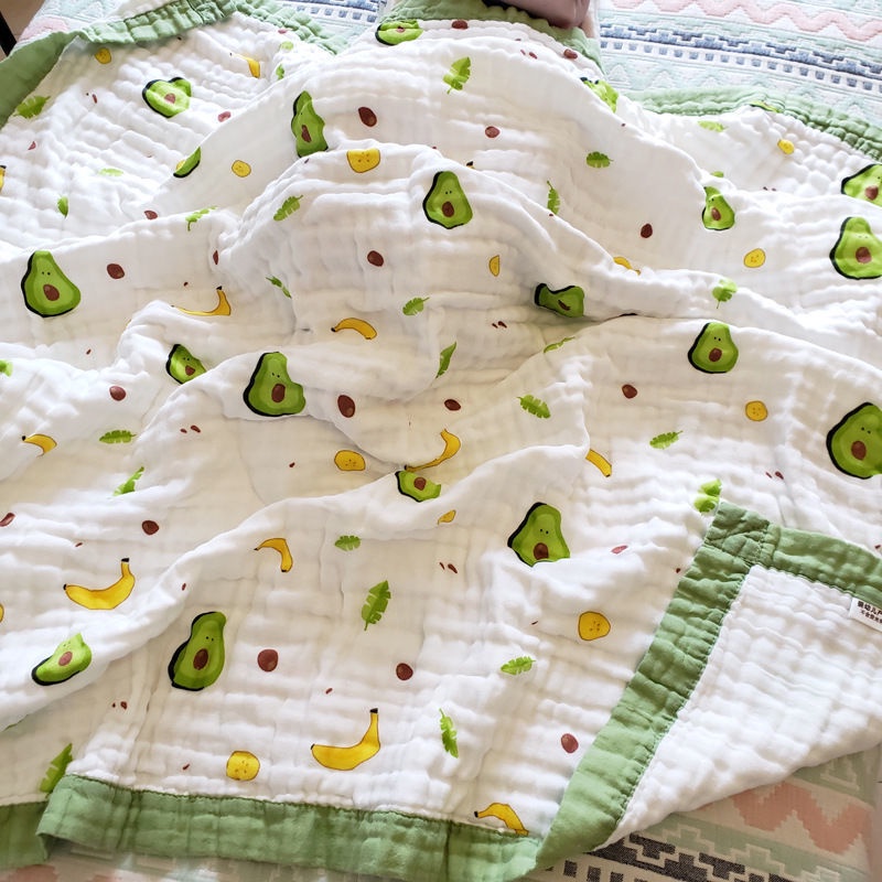[LOẠI DÀY] Chăn xô cho bé, Khăn xô 6 lớp cotton cao cấp mềm mại, họa tiết nhiều hình xinh xắn, bo viền cho bé Thị Nắng