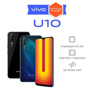 Điện thoại Vivo U10 4Gb + 64Gb - Hàng Chính Hãng
