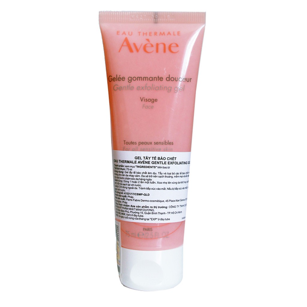 [TEM CTY] AVENE Gentle Exfoliating Gel 75mL - Gel Tẩy Tế Bào Chết Êm Dịu Cho Da Nhạy Cảm