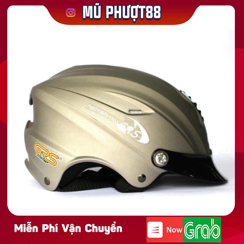 Mũ bảo hiểm GRS A760T (Xám nhám) clip thật