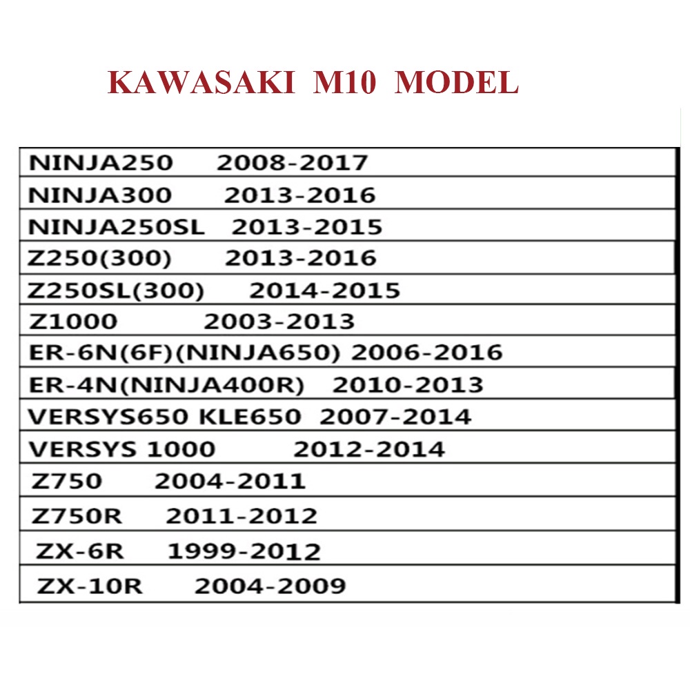Ốc Vít M8 M10 Cho Xe Kawasaki Z1000 Z900 Z750 Z250 NINJA250 Z250 Z50L ER6N