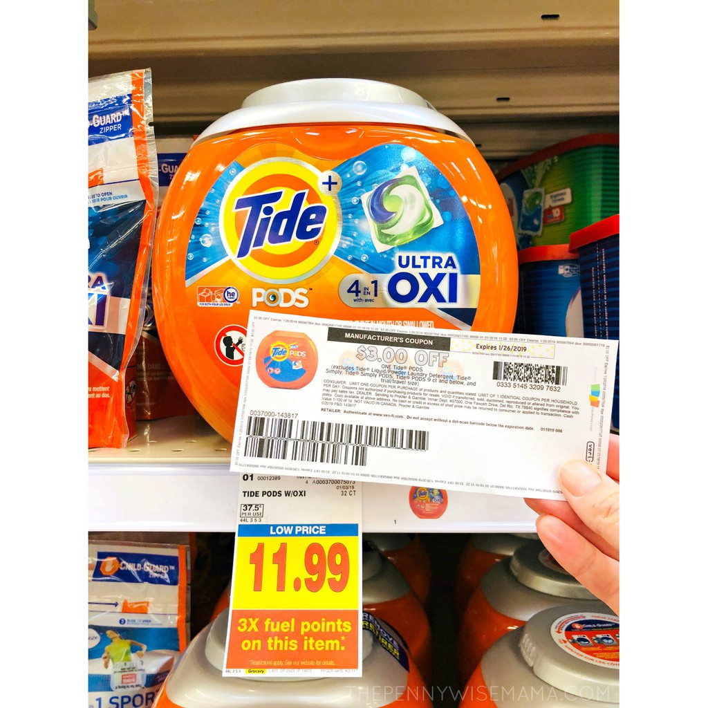 [TÁCH LẺ 1 TÚI] Viên Giặt Tide Pods 4in1 [ULTRA OXI] - Túi 773g - Gồm 26 Viên Giặt Tide Của Mỹ