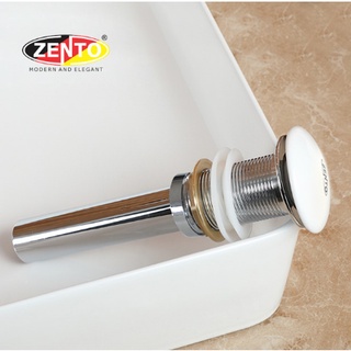 Bộ xả nhấn sứ lavabo kín zento zp035-1