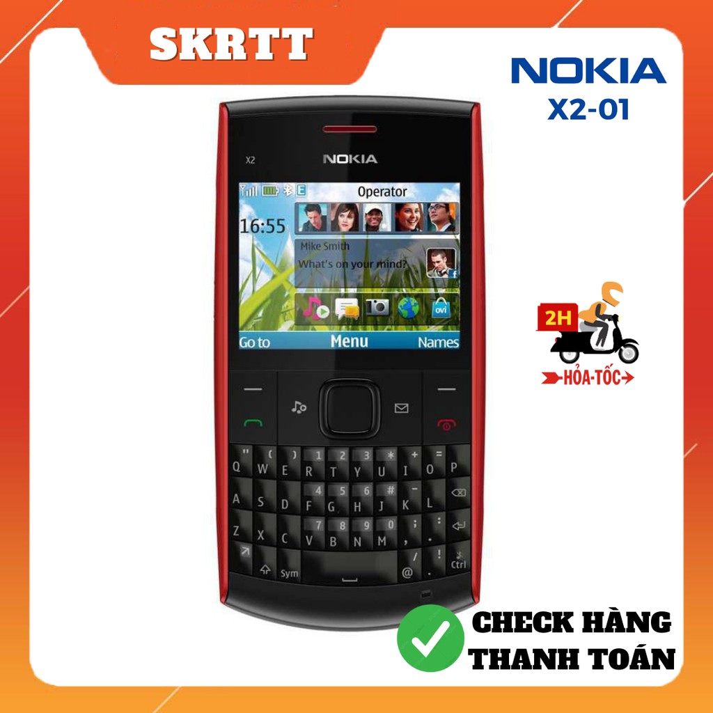 Điện Thoại Nokia X2 01 Chính Hãng Bảo Hành 12 Tháng