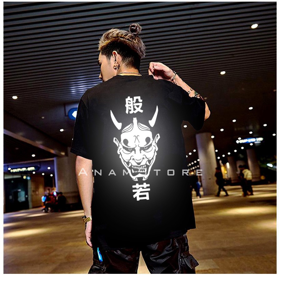 Áo thun phản quang tay lỡ nam nữ ONI07