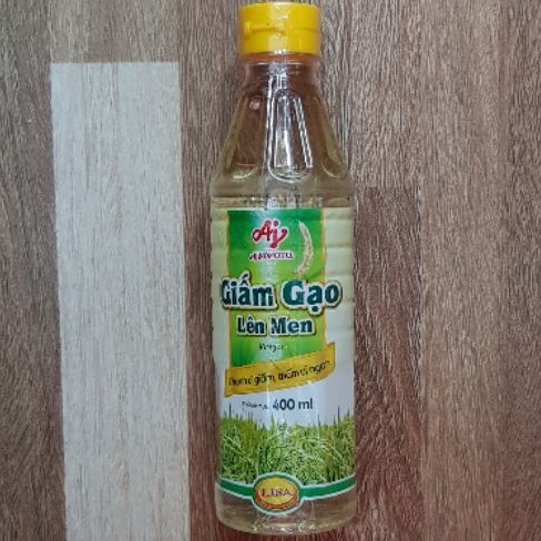 chai Dấm gạo lên men lisa ajinomoto chai 400ml hsd 2021