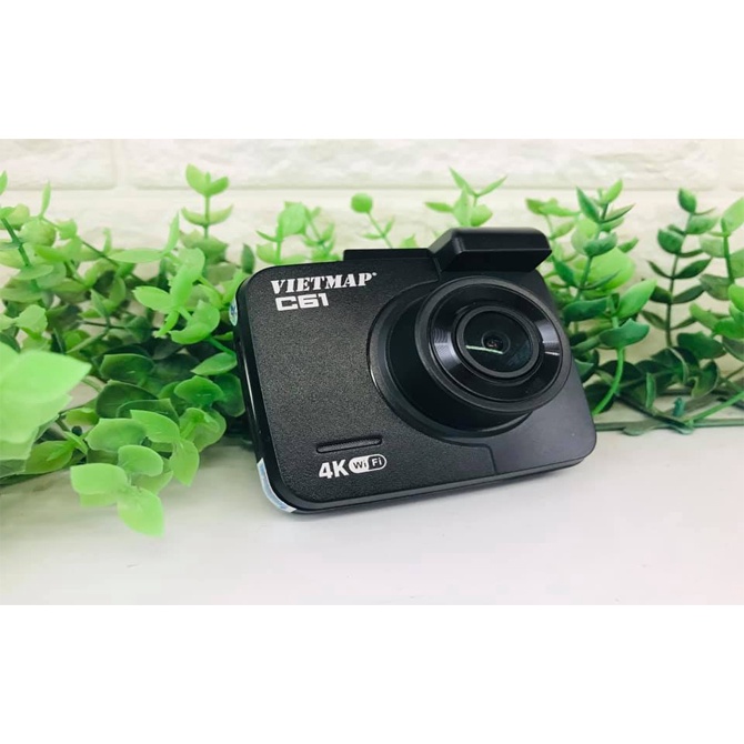 Camera hành trình ô tô VIETMAP C61 TRƯNG BÀY, màn hình full HD 4K, cảnh báo giao thông, góc quay 170 độ.