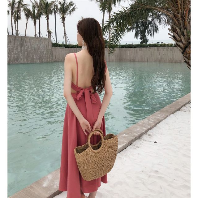 Đầm maxi đi biển cao cấp voan lụa dày dặn( ảnh thật và clip ) | BigBuy360 - bigbuy360.vn