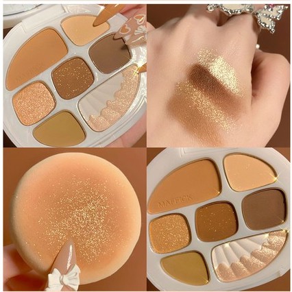 Bảng phấn mắt vân đá 7 ô Maffick mẫu mới Sena Beauty | BigBuy360 - bigbuy360.vn