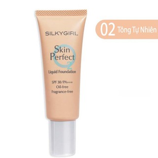 Kem Nền Chống Lão Hóa Silkygirl Skin Perfect Liquid Foundation - 02 Natural (25ML)