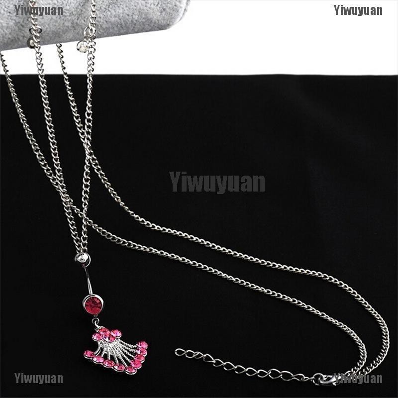 Khuyên Rốn Phối Dây Xích Thời Trang Cá Tính