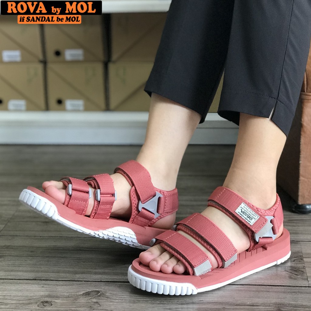 Giày sandal Vento couple nam nữ 3 quai ngang có quai hậu cố định cho cặp đôi mang đi học đi biển du lịch NV9801G