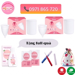 (MẪU MỚI, FULL QUÀ) Bộ cốc nguyệt san Lincup đủ size, chính hãng
