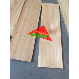 Bó 10 thanh gỗ đẹp làm kệ dài 25cm, rộng 6cm, dày 1cm được xử lý láng bề mặt