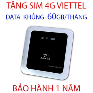 Bộ phát wifi  4g chính hãng zadez RWP-535 pin 5200mAh có chức năng sạc dự phòng