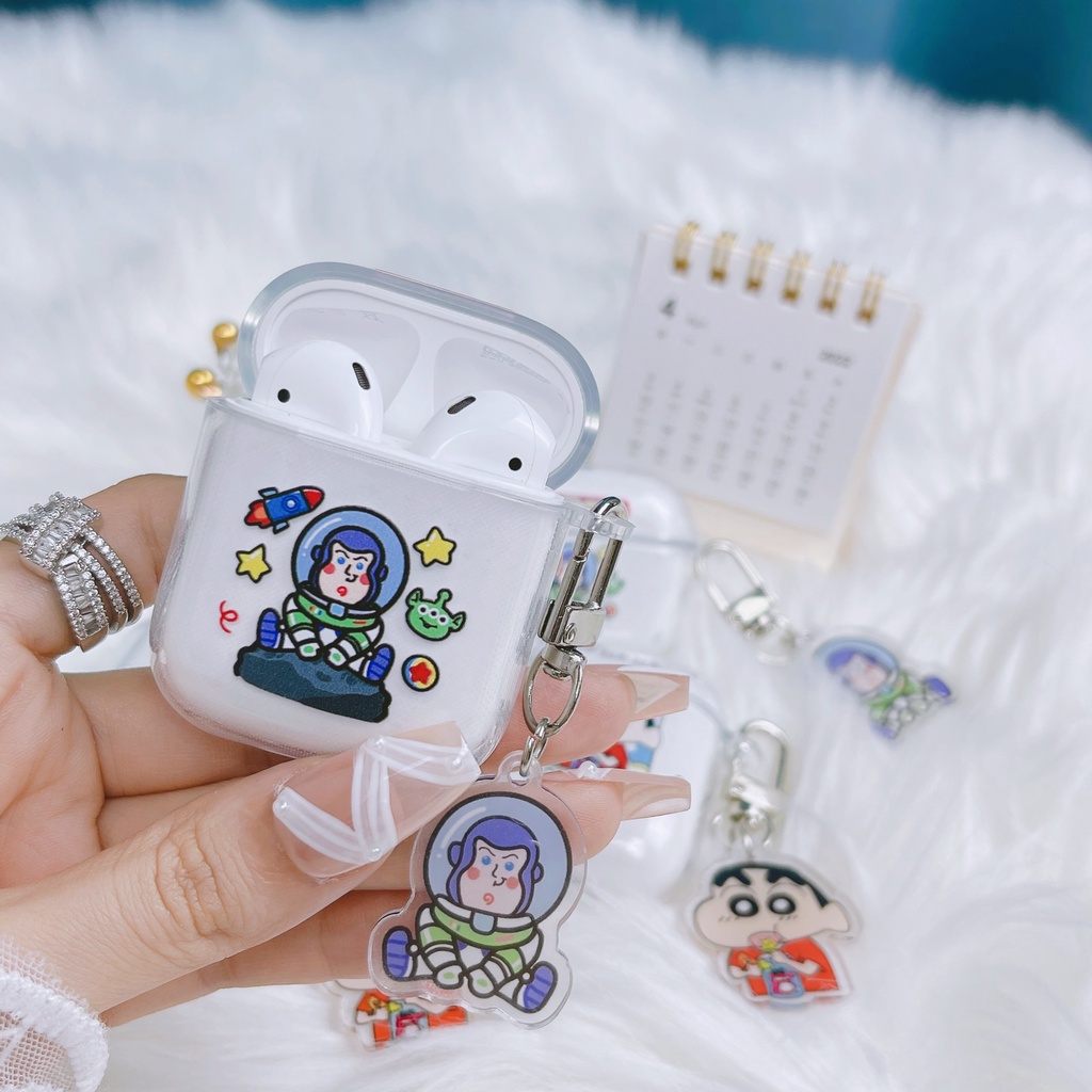 Vỏ Bảo Vệ Hộp Sạc Tai Nghe AirPods3 AirPods3 Họa Tiết Hoạt Hình Shin-Chan Buzz Lightyear 2021 Mới Ốp