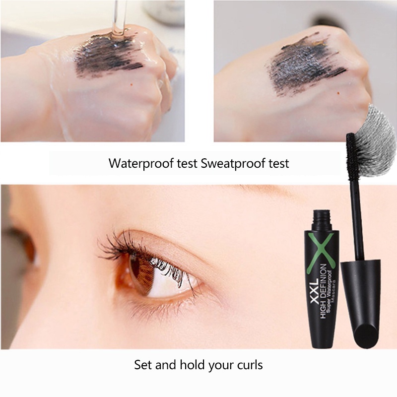[Hàng mới về] Mascara sợi tơ 4D màu đen chuốt dài lông mi kháng nước lâu trôi