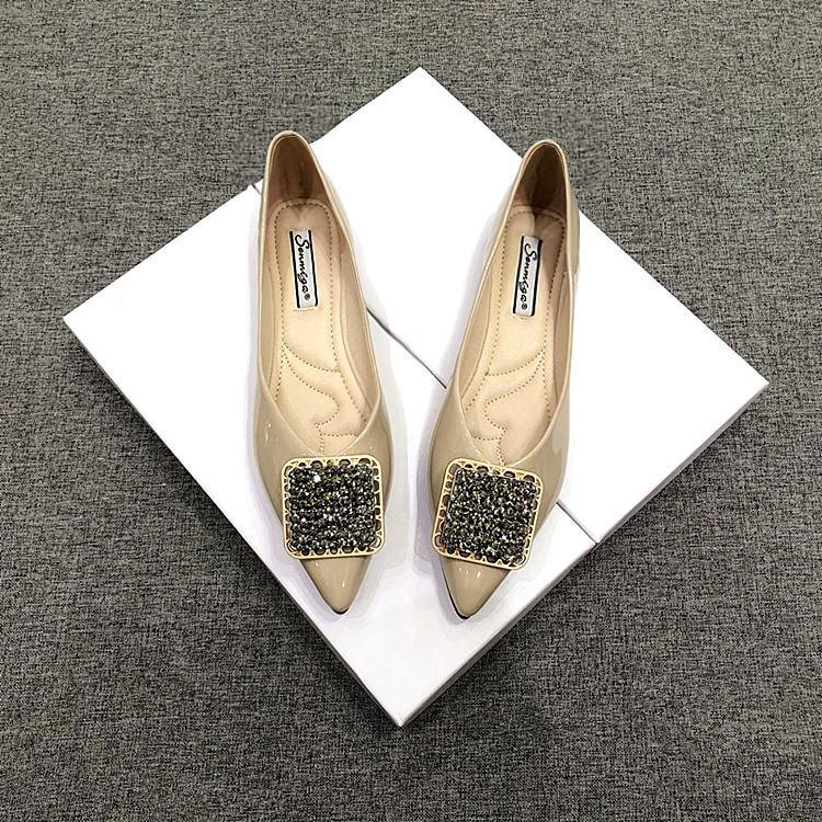 Giày Búp Bê Mũi Nhọn Đế Bằng Mềm Mại Size 32-44 Thời Trang 2022 Cho Nữ