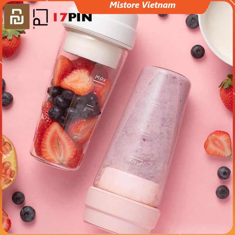 Máy xay sinh tố Xiaomi mini Star Fruit Cup 17PIN Tích hợp pin sạc - Nhỏ gọn tiện lợi mang theo hàng ngày