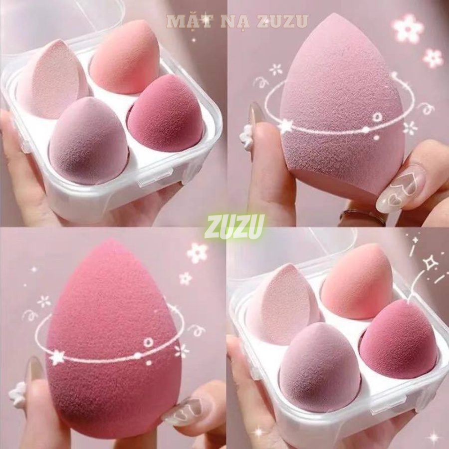 Mút trang điểm, mút tán kem nền dạng giọt nước mềm mại tiện dụng Zu Cosmetics