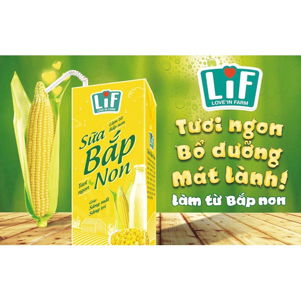 Thùng 24 hộp Sữa bắp non Lif 180ml