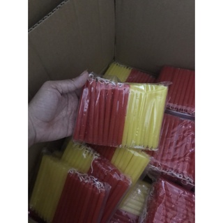 Bịch 50 cây đỏ-Vàng-đèn cầy nhỏ-đèn cầy trung thu-đèn nến thơm cúng sao hằng ngày, Xưởng HCM