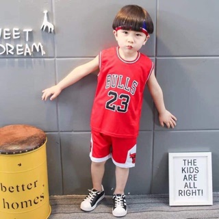 Bộ sát nách thể thao bé trai
