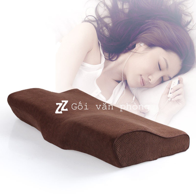 Gối ngủ chống đau vai gáy cao su non y tế size to ZURI PILLOW GDH-04